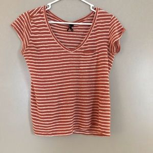 Stripped Paige V-Neck